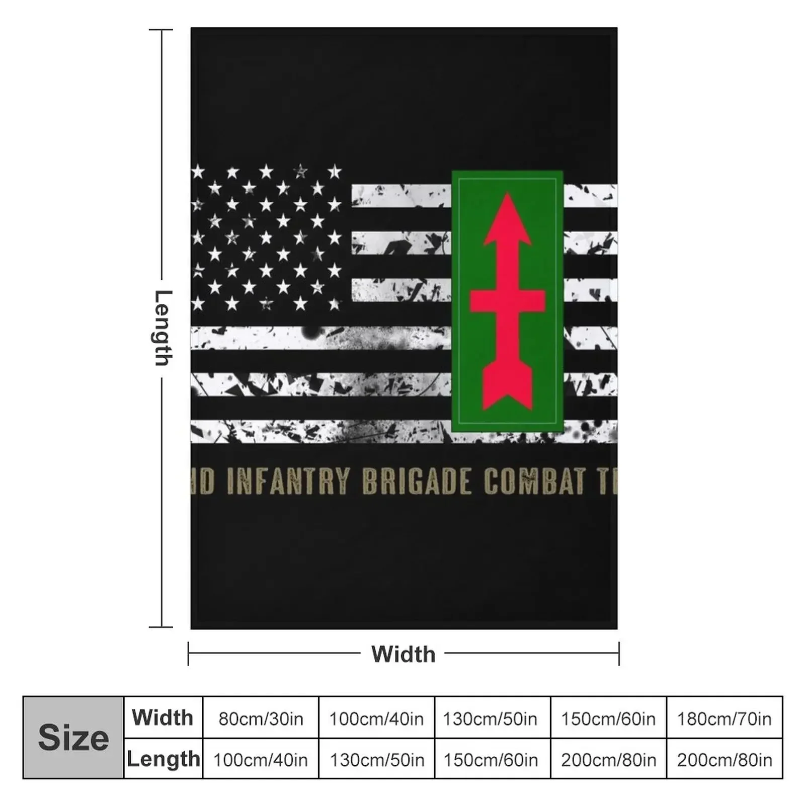 32nd Infantry Brigade Combat Team Throw Blanket Polar Personalized Gift Custom Bed linens Blankets