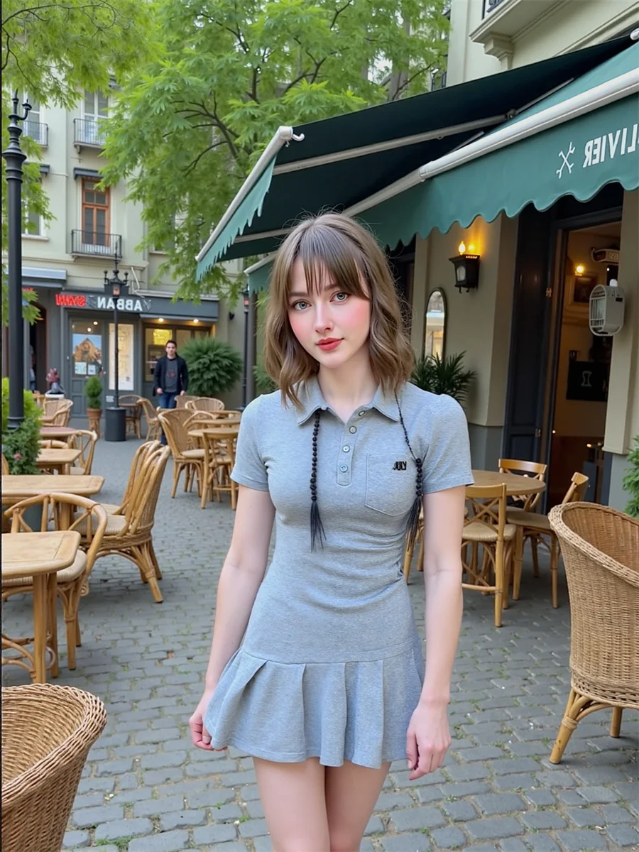 فساتين يوم نسائية غير رسمية بلون سادة ثنيات صيفية برقبة على شكل حرف V بدون ظهر وفتحة جانبية للحفلات المسائية والنوادي الليلية مثيرة