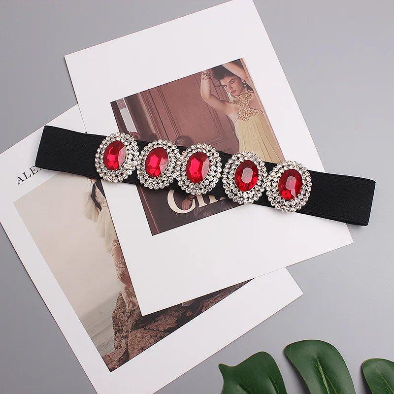 Cinture fatte a mano con diamanti e pietre preziose, temperamento mondana da donna, cinture decorative