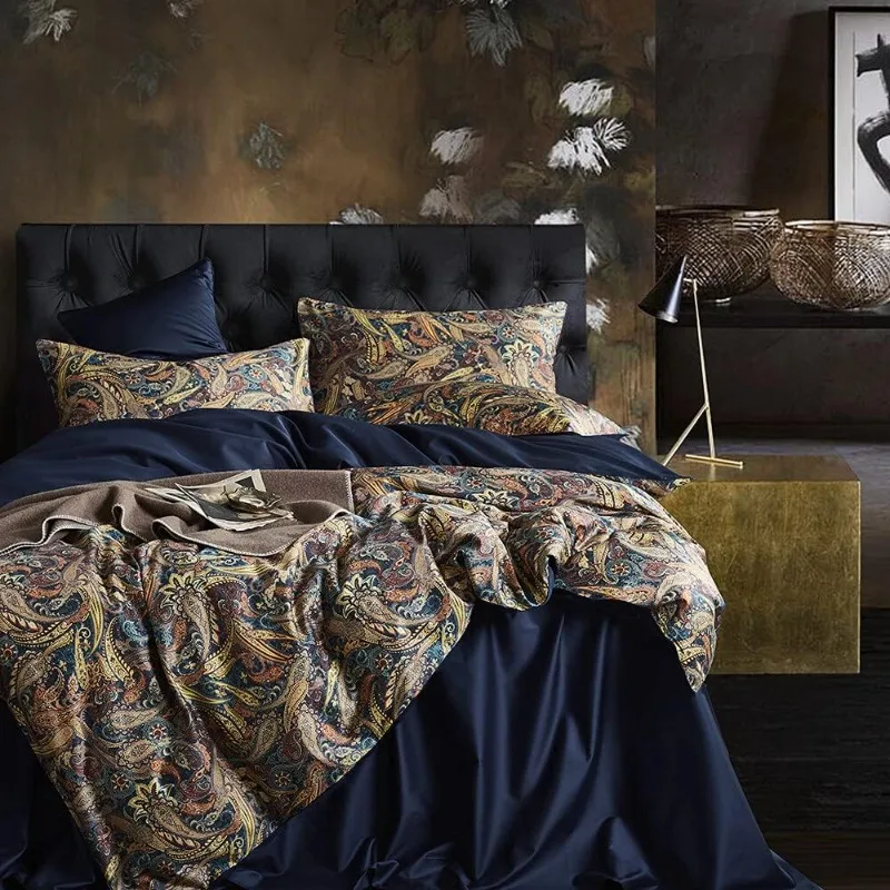 

Duvet Set;Duvet Twin Bedding Set Fluffy Boho Duvet Set Paisley Floral Bedding Collection Duvet