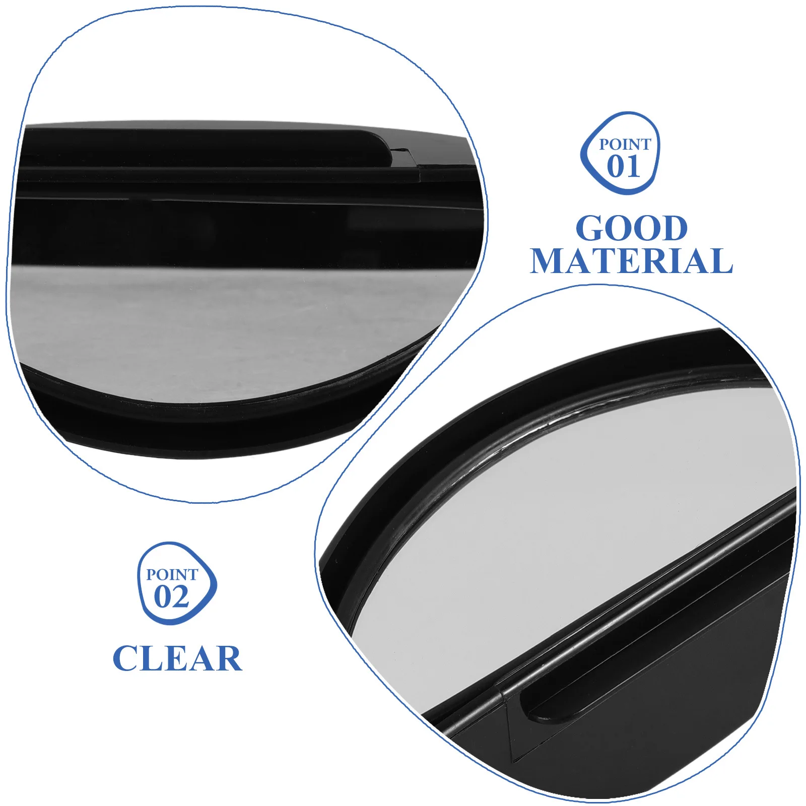 

Blind Spot Rear View Mirror Car Truck Side View Mirror Plastic Glass Multi-Angle Adjustable Automotive Accessory