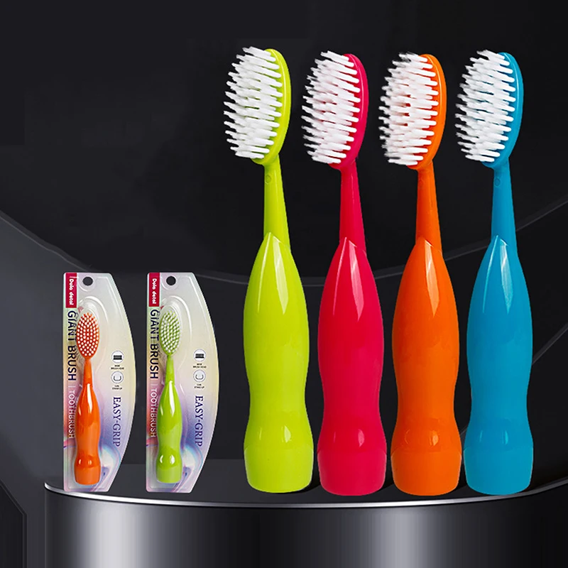 

Big Head Toothbrush Oral Care Deep Cleaning Oral Cleaning Soft Bristle Couple Manual Toothbrush Cute Teeth Brush