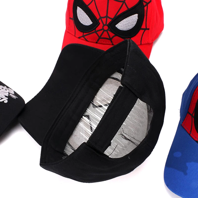 Disney Marvel Spiderman Summer Mesh Sun Cap For Boys Girls Cartoon Baby Hat Fashion Kids Hat Children Travel Baseball Caps 2-8Y