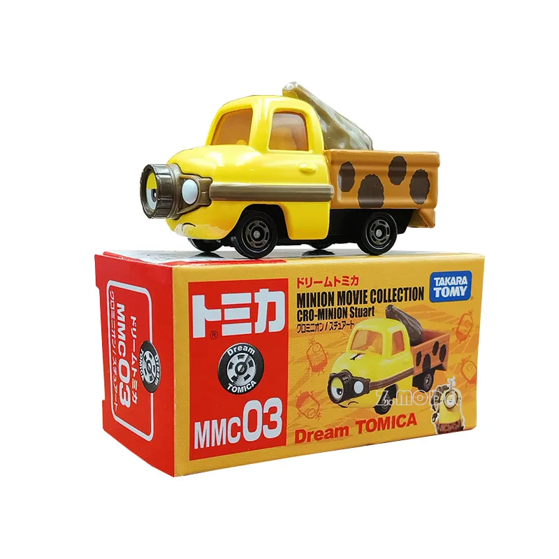 TOMY Modello in lega Giocattolo Veicolo da gioco R01 Cattivissimo Me Grinch Astronave Giallo Ragazzo Giocattolo in movimento Set di binari per auto Non radiocomandato