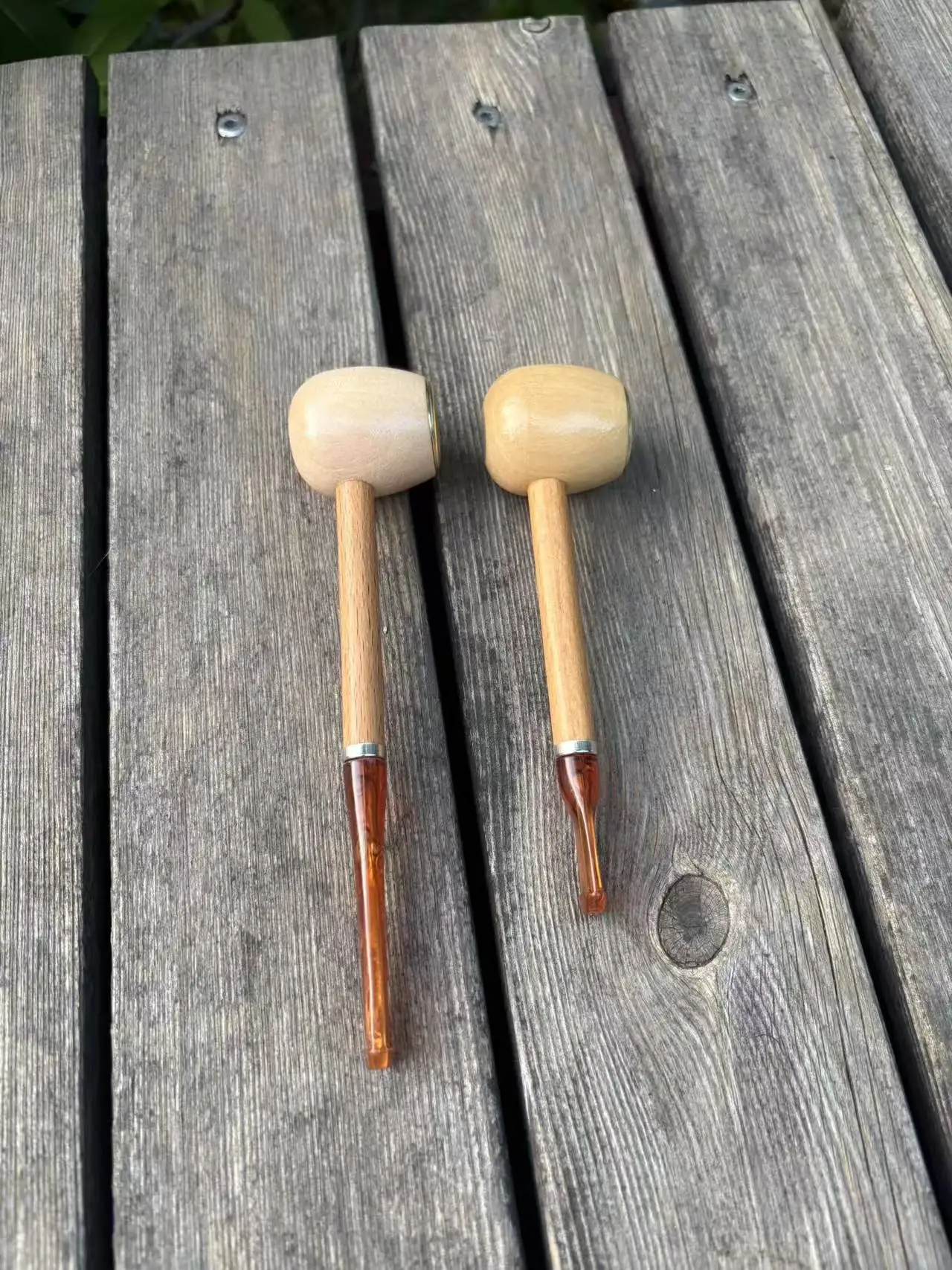 2-piece set, one large and one small, classic retro wooden pipe, handmade cigarette, tobacco resin pipe, best gift for friends