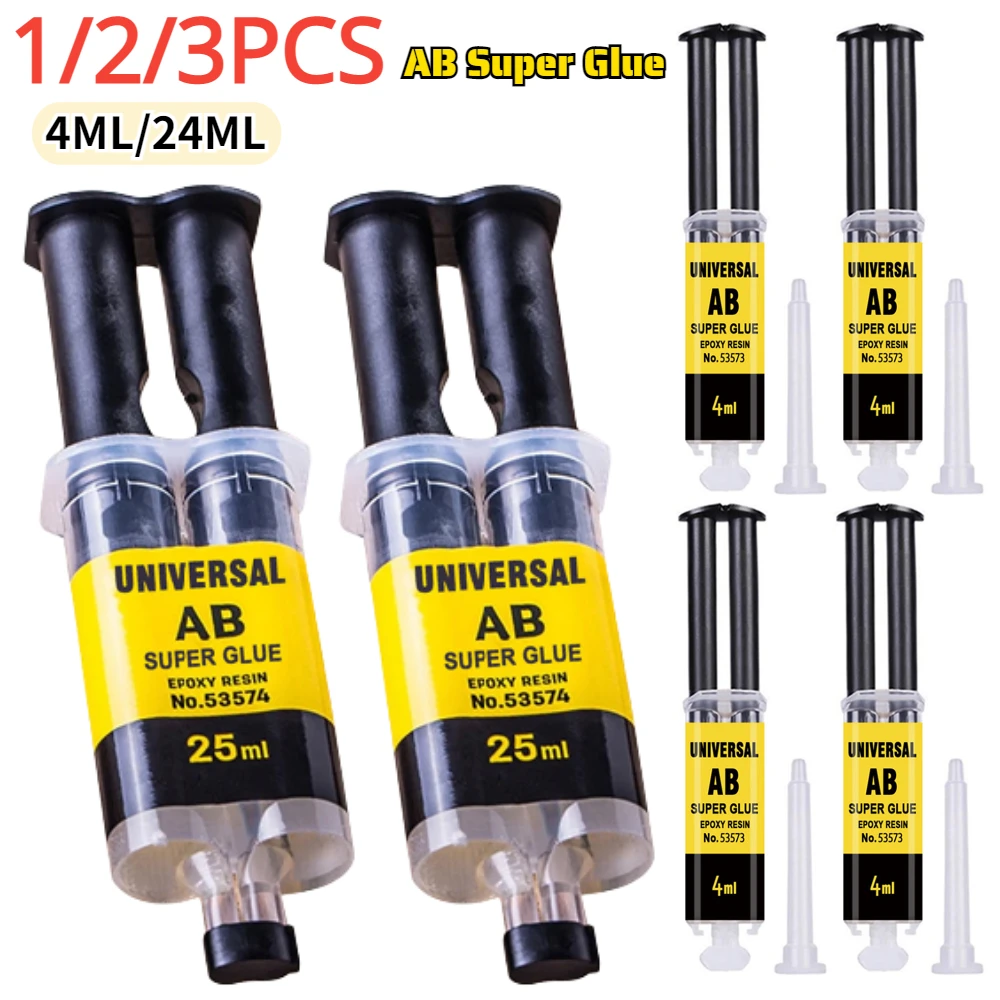 Epoxy Resin Liquid AB Glue Strong AB Adhesive Waterproof Sealant Casting Glue Heat Resistant Metal Repair Glue for Ceramic/Glass