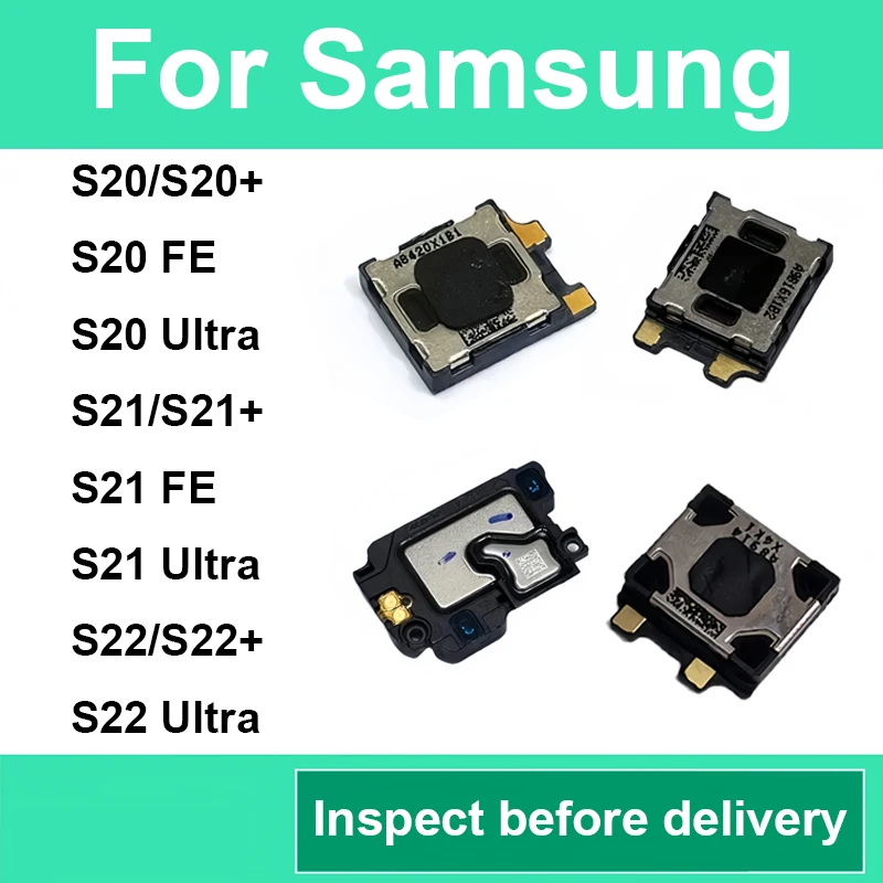 Ohrhörer für Samsung Galaxy S20+ S21+ S22+ S20 S21 S22 Ultra S20 FE S21 FE, Ohrlautsprecher-Empfänger, Flexkabel, Ersatzteile