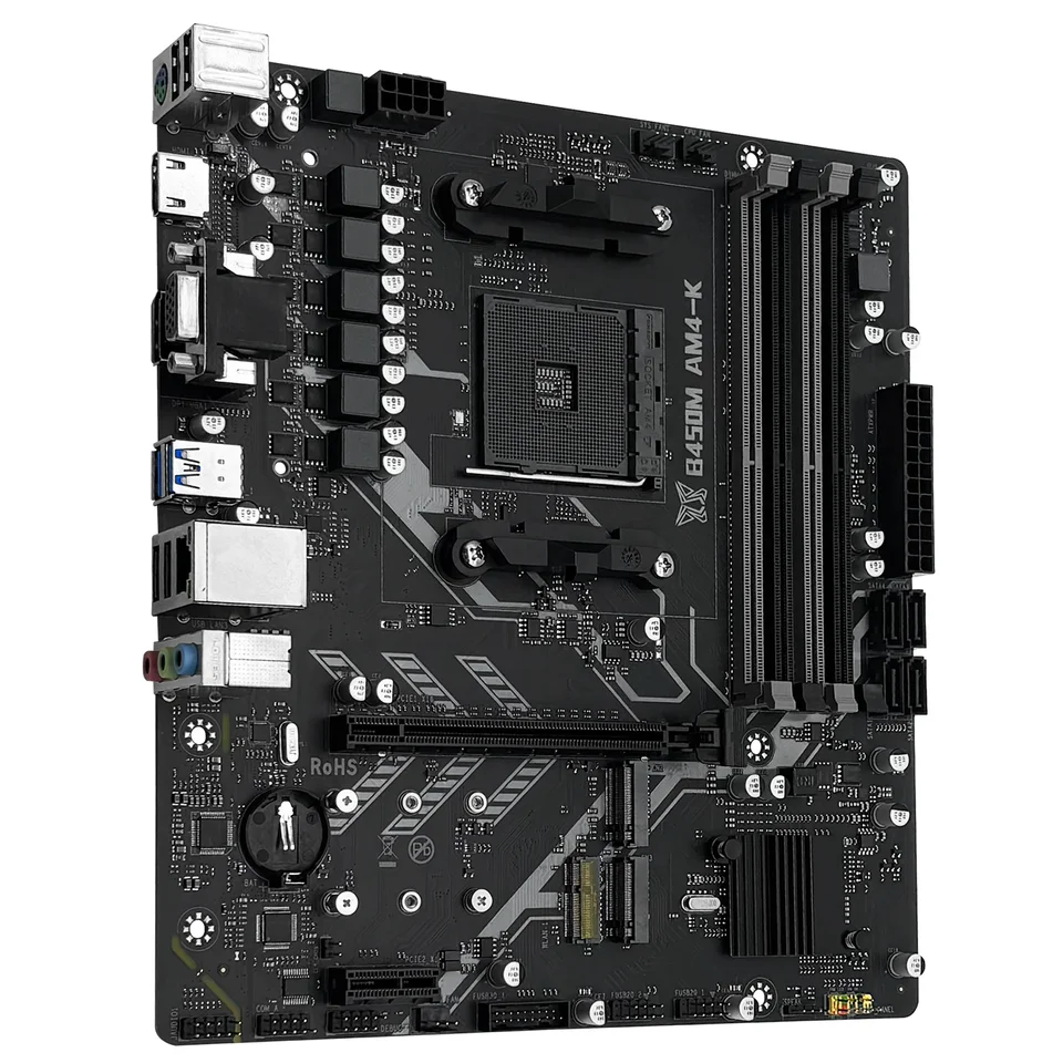 MACHINIST B450 B450M Motherboard Dual-channel DDR4 Memory AM4