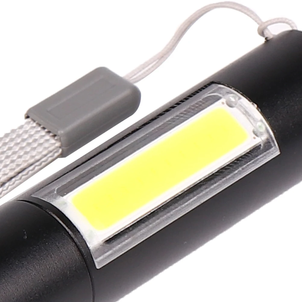 

1pc Mini Flashlight Portable Aluminum Alloy Led Torch Zoom Rechargeable Usb Outdoor Camping Hiking Emergency Lightweight Long