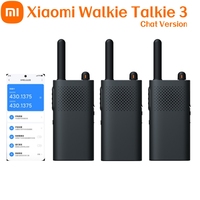 New Xiaomi Walkie Talkie 3 Chat Version 3W Transmission Power Fast Frequency Match Type-C 1-5km Distance Lightweight Interphone