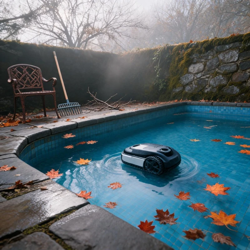 APP Controlled Cordless Pool Cleaner Robot Automatic Wall Climbing Vacuum Scrubber Tool Accessories Inground Above Pools