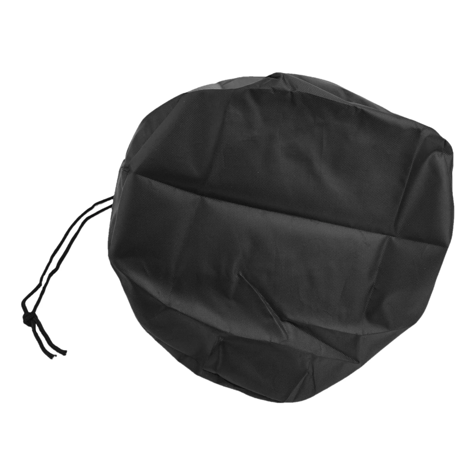 12.8 X 17.3 Inches Heavy Duty Waterproof Cover Sturdy Black PU Material Weather-resistant Cover Adjustable Shrinkage Cords