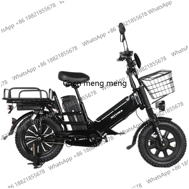 XNew dual battery 16 inches, electric bicycle express food delivery, lithium battery scooter