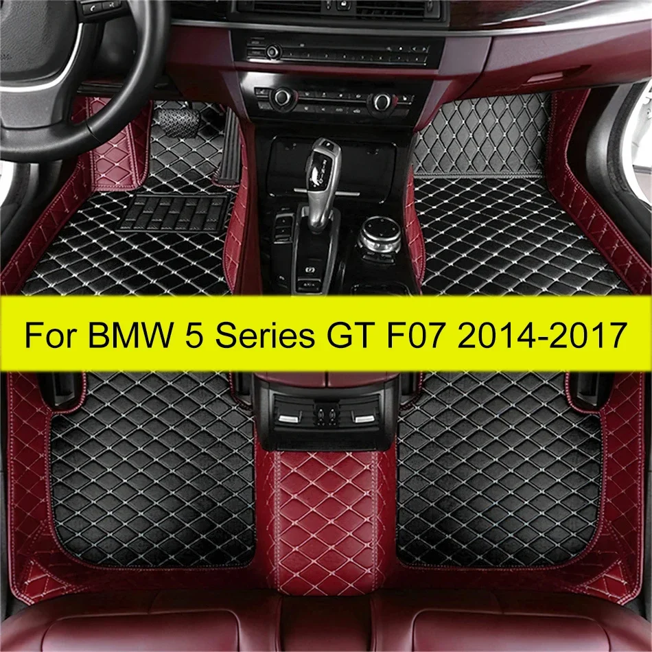 Custom Car floor mats for BMW 5 series GT F07 535i 528i（Five seats）2014 2015 2016 2017 auto foot Pads automobile cover