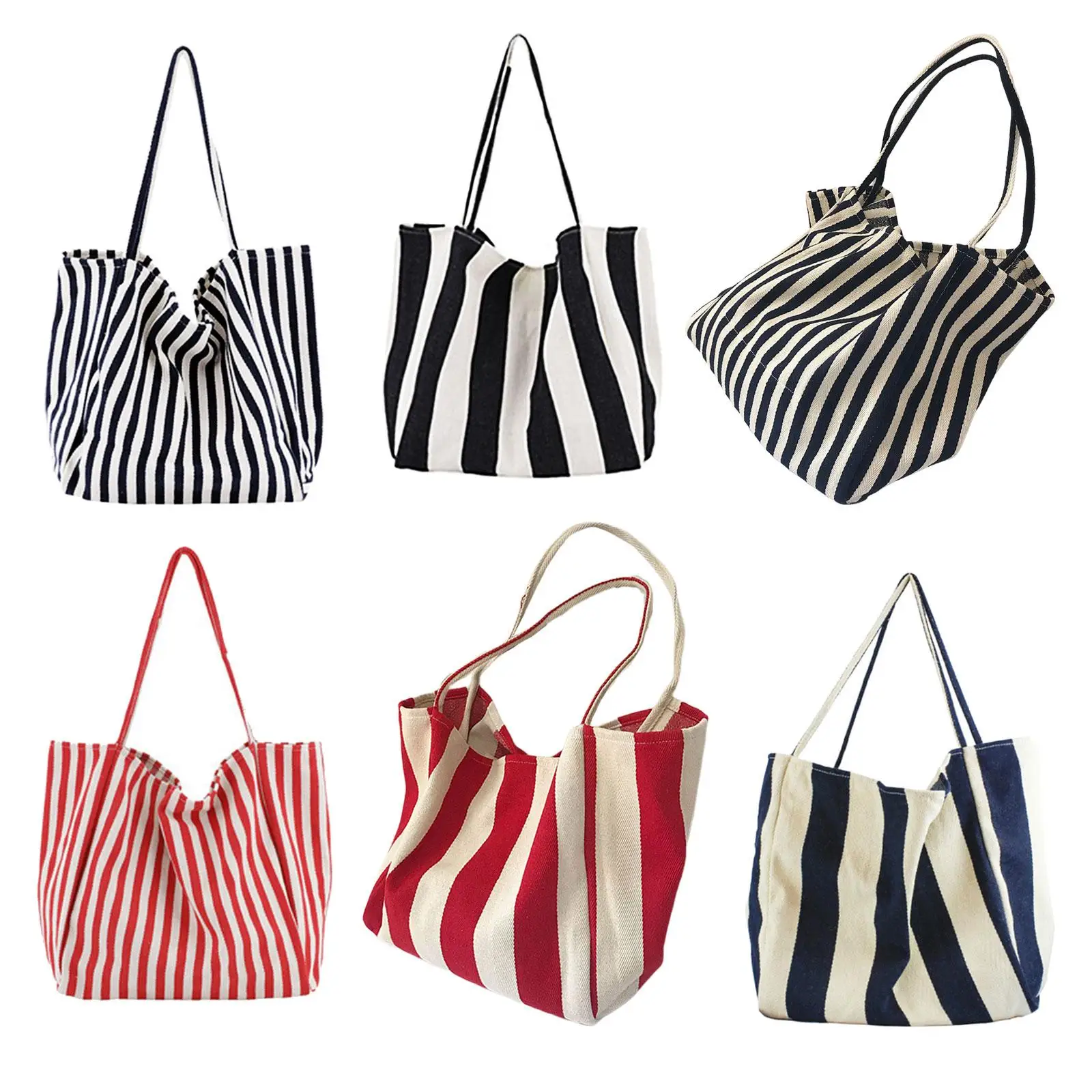 Large Canvas Tote Bag Casual Shopping Bag for Summer Beach Daily