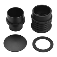Durable Coffee Hopper Aluminum Alloy Single Dose Hopper with Silicone Bellow Replacement for Eureka Atom Coffee Grinder