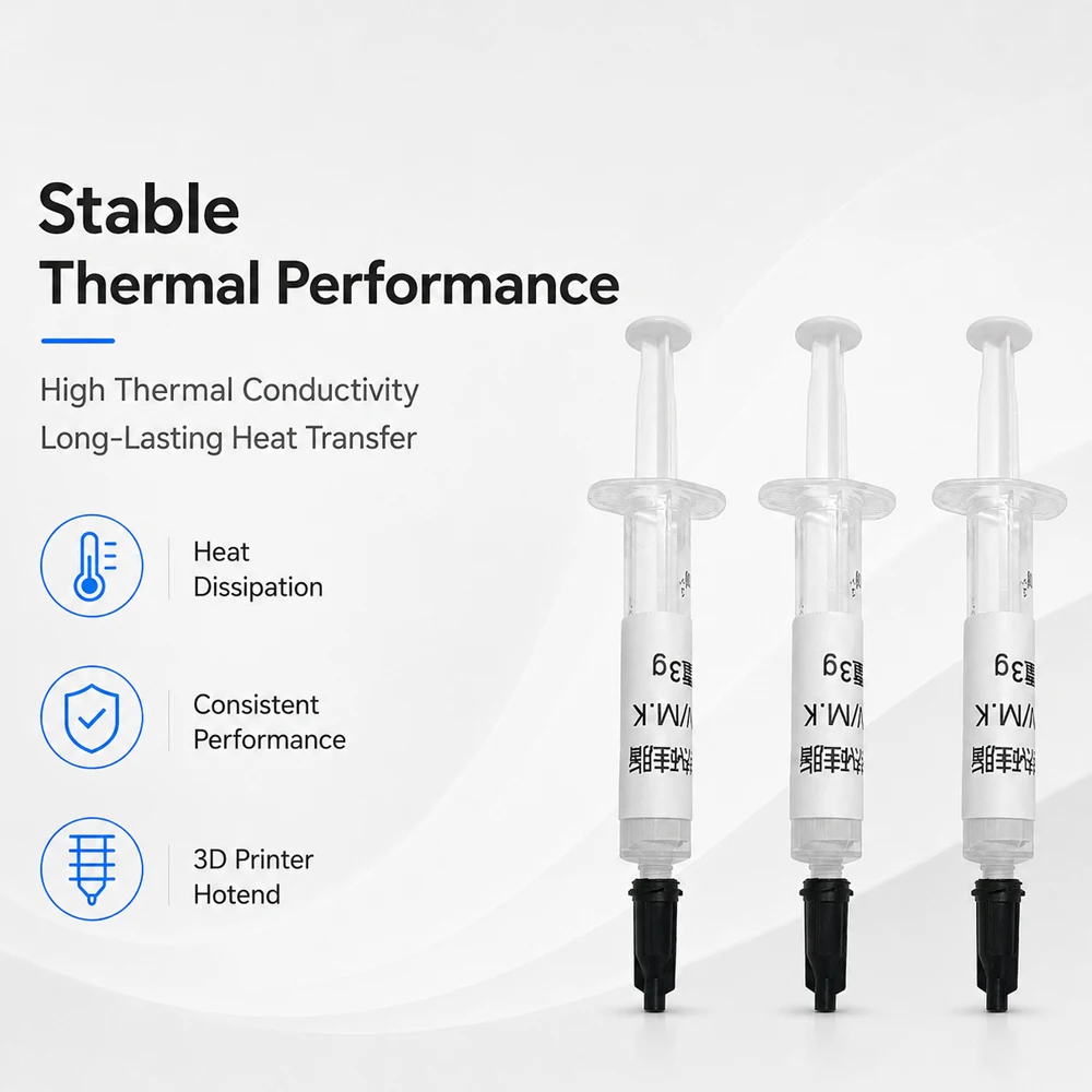 High Thermal Conductivity Thermal Grease for 3D Printer Hotend Heat Resistant Up To 300°C Universal Fit for Bambu Lab Premium