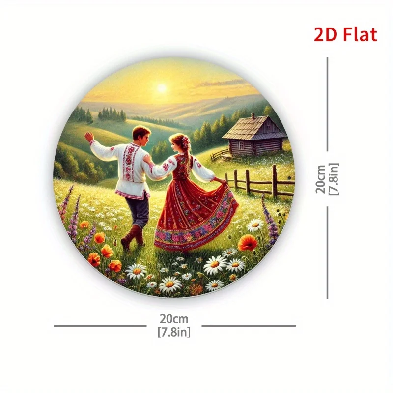 2D Flat Decorative , Metal Decorative Painting - 