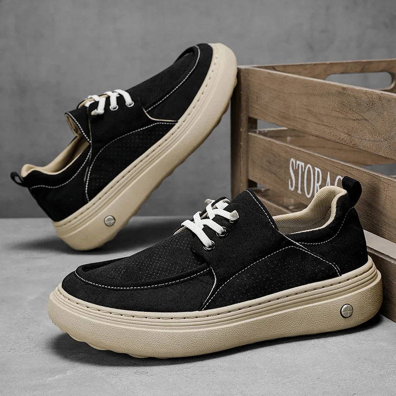 

Мужская повседневная обувь, новые весенние легкие дышащие удобные лоферы без шнуровки на мягкой подошве, модная уличная универсальная обувь на плоской подошве