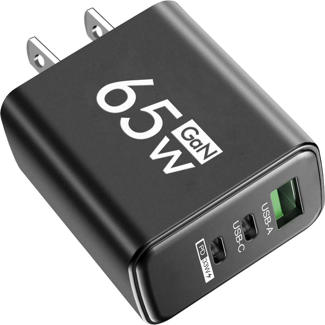 3 poorten PD 65 W USB snellader Type C mobiele telefoon snellaadadapter voor iPhone Samsung Xiaomi Oneplus wandlader
