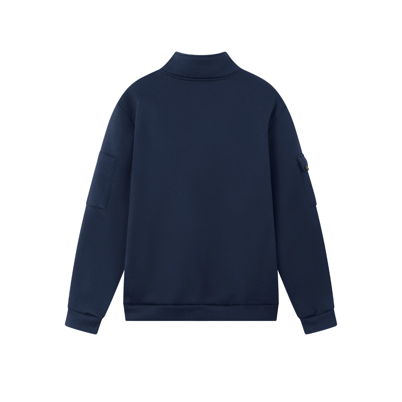Frühling Herbst Herren Stehkragen Halb-Reißverschluss Sportbekleidung Langarm-Sweatshirts Herren Lässige Strickpullover Alltagsjacken – Detail 2