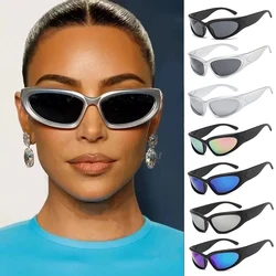 Trendy Climbing Sunglasses Y2K Outdoor Sports Shades Millennium Futuristic Sun Glasses UV Protection Outdoors Climbing Eyewear