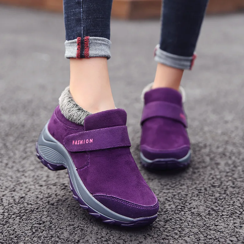 

Snow Women's Boots Plush Woman Shoes Platform Ladies Shoes Keep Warm Ankle Boots Lightweight Winter Girls Boots Botas Mujer