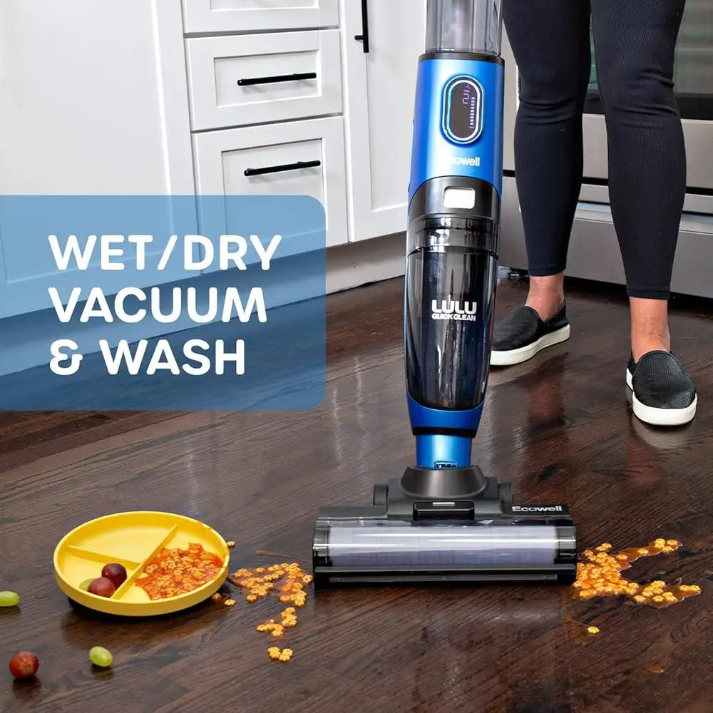 무선 진공 청소기 습식 건식 3-in-1 다중 표면 딥 청소 핸즈프리 자체 청소 듀얼 탱크 경량 음성 지원