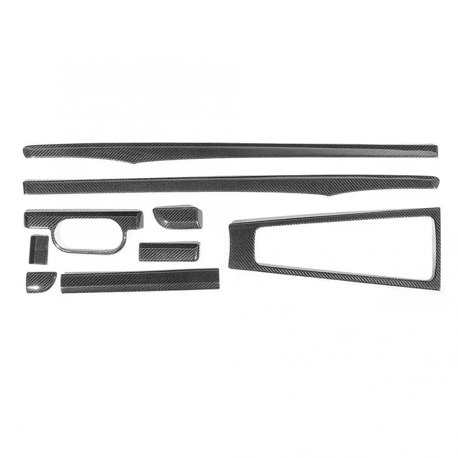 9pcs Carbon Fiber Interior Cover Trim Kit Fits for Porsche Boxter/CayMen 2014 2015 2016 2017 2018 High Quality Car Accessories