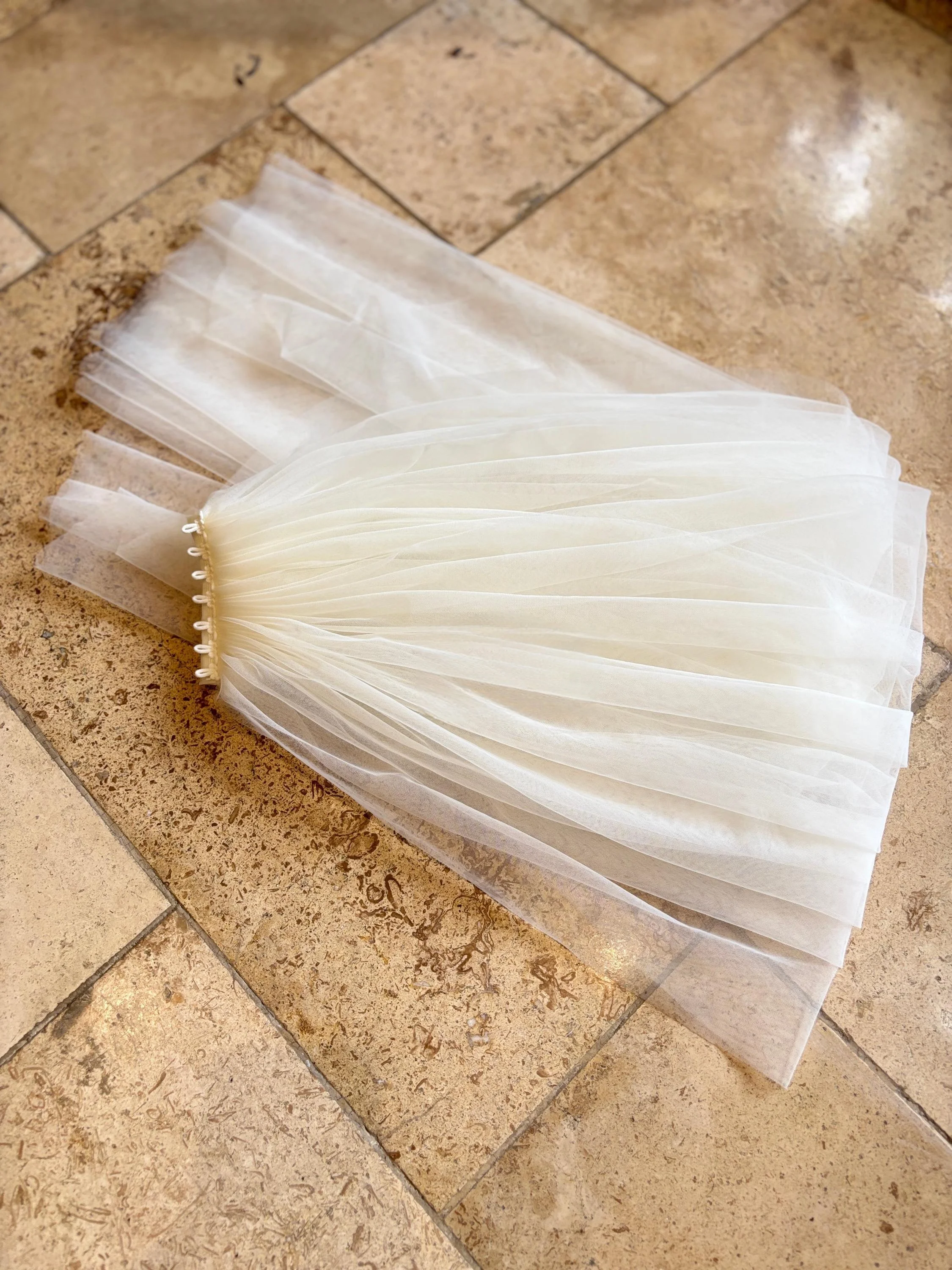 Detachable Solid Tulle Blusher Veil Minimalist Bridal Face Veil Soft Sheer Wedding Blusher Detachable Wedding Veil Accessory