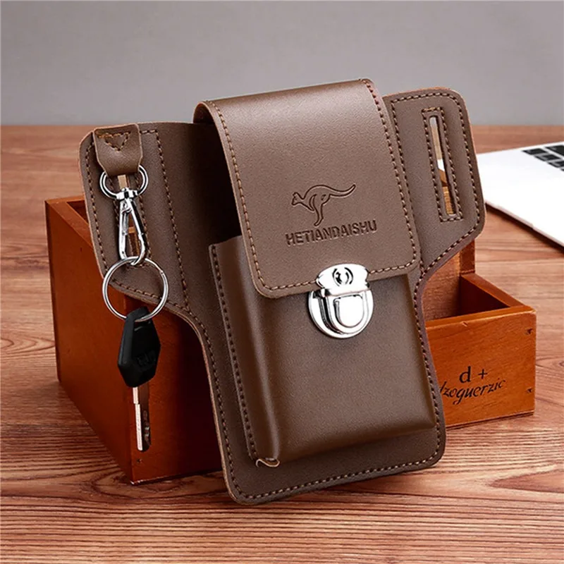 PU Leather Waist Pack Drop Leg Bag For Men Women Belt Hip Bag Multi Motorcycle Bicycle Outdoor Hiking Camping Travel Leisure