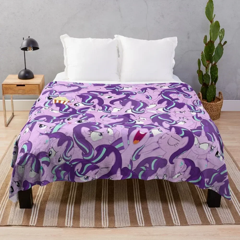 Starlight Glimmer Mess Throw Blanket Thermal halloween Blankets