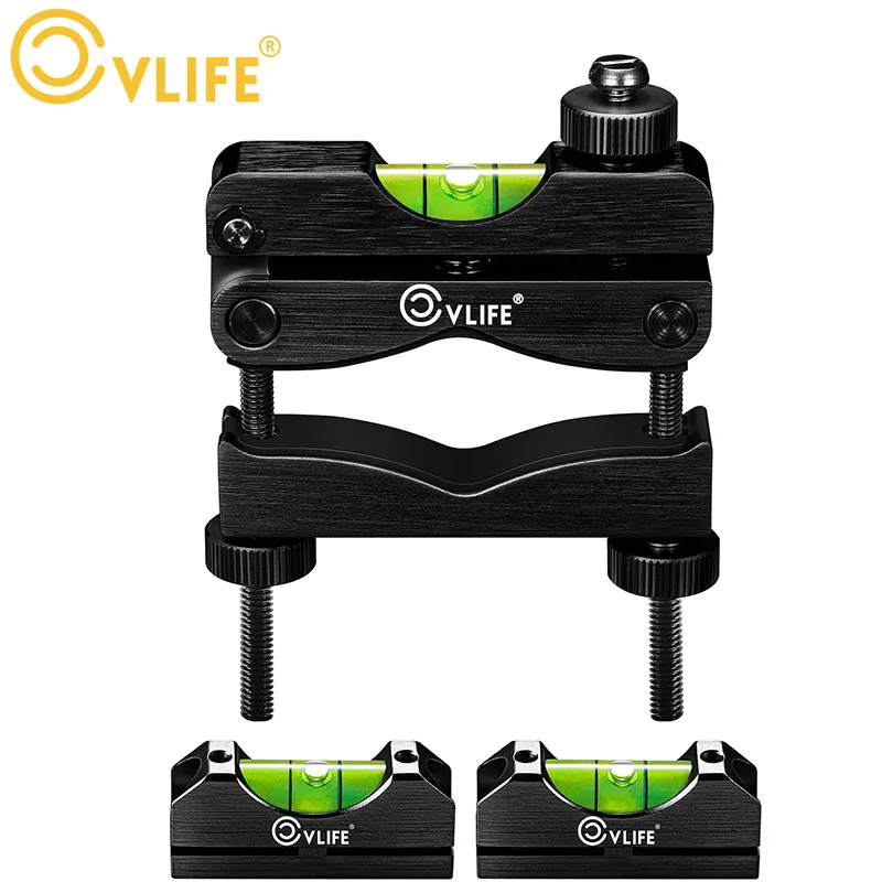 

CVLIFE Professional Scope Clamp Level with Heavy-Duty Construction with 2 Magnetic Universal Level Bubbles Black Hunting