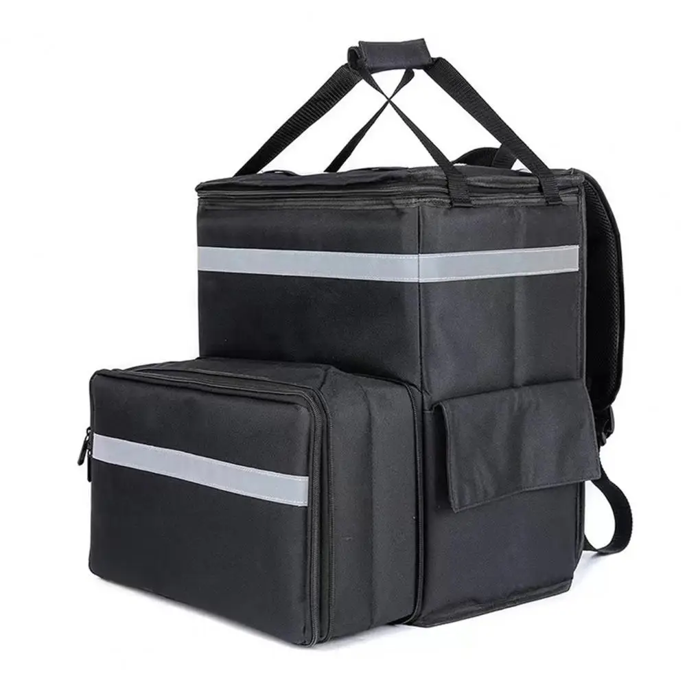 Insulated Delivery Bag Insulated Food Delivery Backpack Capacity Expandable Cooler Bag Strong Load-bearing Reusable for Hot