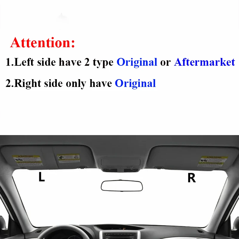 For Subaru Forester SH 2009-2013 Sun Visor Sunvisor Sunshade with Makeup Mirror Glass