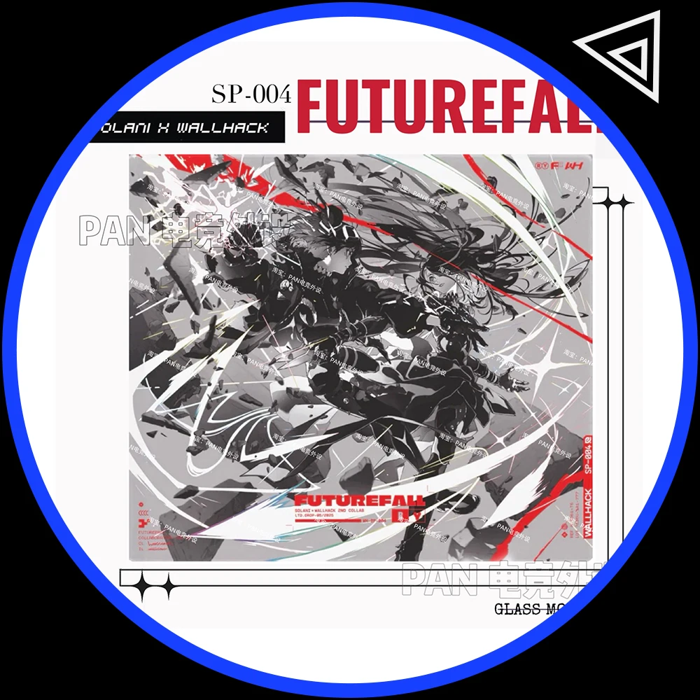

WALLHACK 4,0, стеклянный коврик для мыши Futurefall, коврик для мыши Duplicate Edition, 490x430 мм, гладкий игровой коврик для мыши, аксессуары для ПК, геймера, подарки