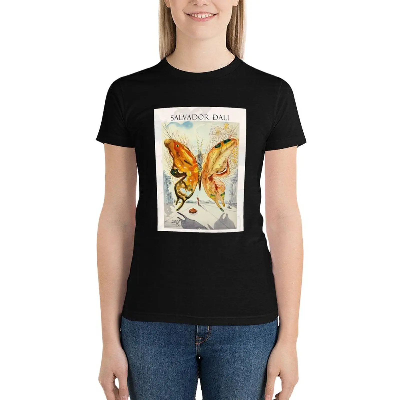 Affiche d'art de papillon de Salvador Dali Venus, T-shirt, exposition, 1947