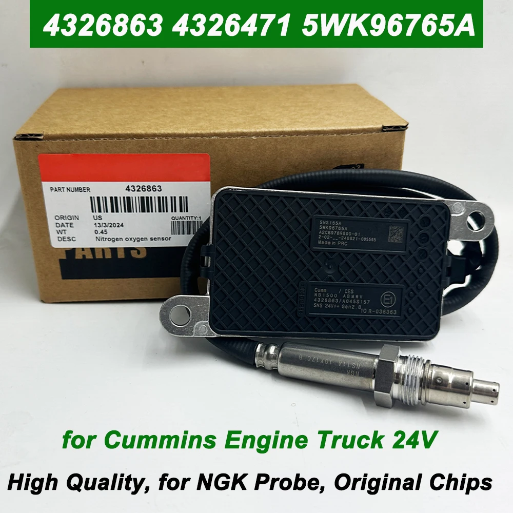 

for Cummins Truck Engine 5WK96765A 4326863 5WK96765B A2C95913000-01 High Quality Chips For NGK Probe Nitrogen Oxygen NOX Sensor