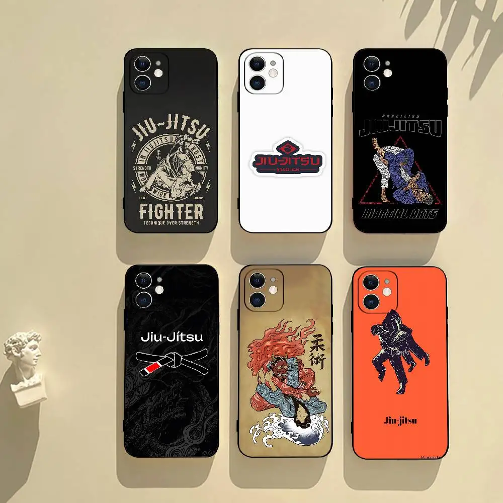 

B-JJ H-BrazilianS Jiu Jitsu Phone Case Black Phone Case For IPhone 17/16/15/13/14 Pro Max/ 11Plus/X/Xr/Xs Max 13mini