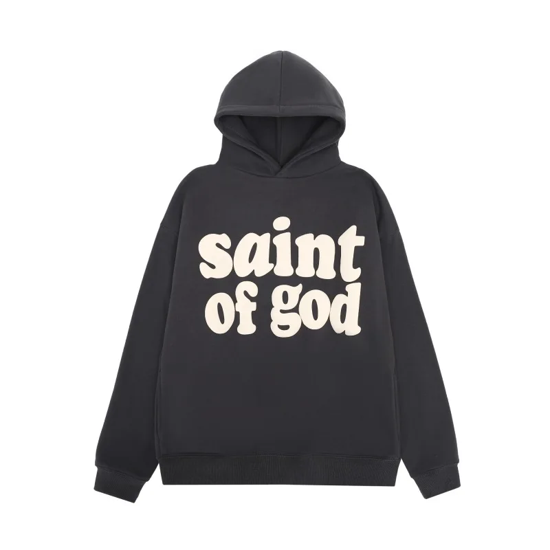 

Hoodies for Men Y2k Saint High quality Hoodie Men Clothing Women Padded Loose Jacket hooded sweatshirt