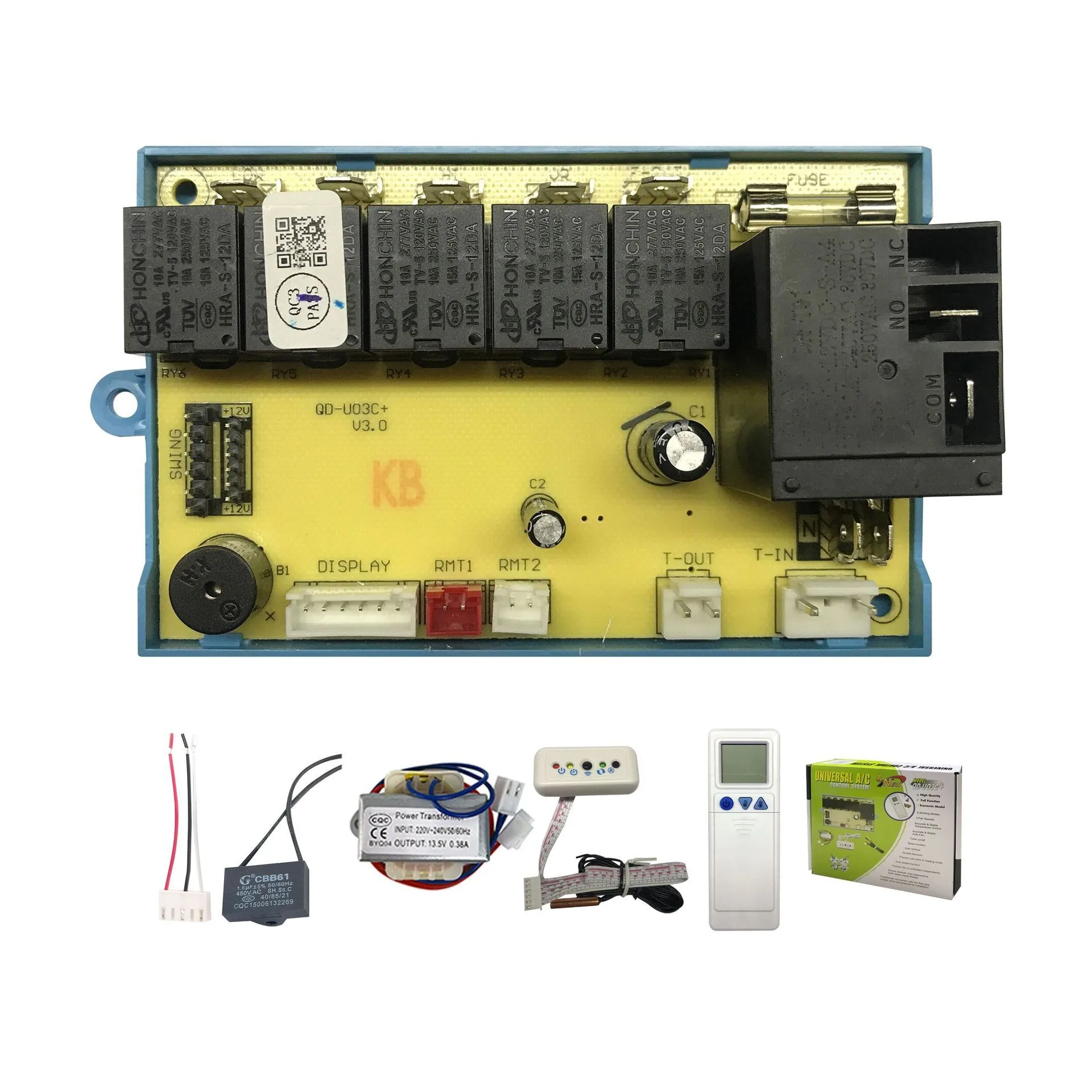 

2X высококачественная универсальная система переменного тока YQ-U03C QD-U03C + U03C печатная плата кондиционера с системой дистанционного управления переменным током