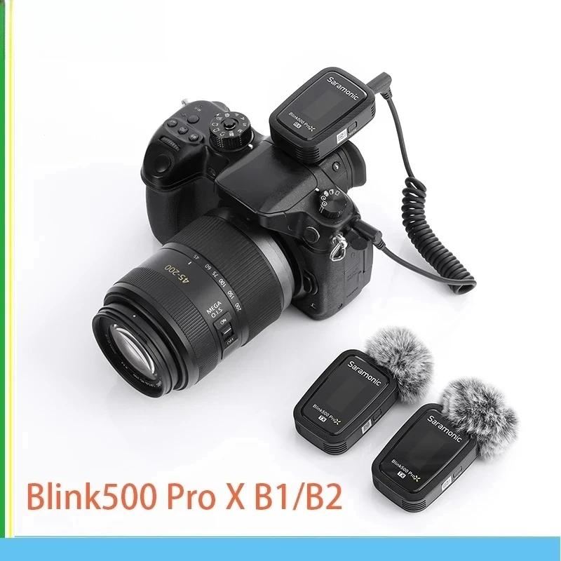 Saramonic Blink500 Pro X B1 B2 2.4G Wireless Lavalier Microphone System Kit Charging Box case Microphone for Camera Phone Video