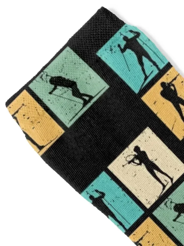 Biathlon Skiing Cross Country Skiing Biathlete Gift Skier Socks luxury set kids Socks For Men Women's