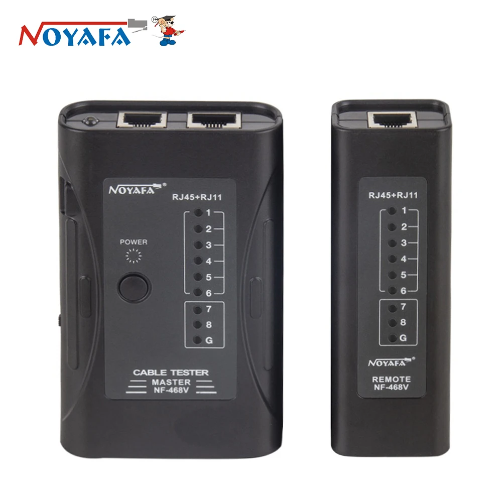 NOYAFA NF-468V Network Cable Tester RJ45/RJ11/RJ12/CAT5/CAT6/CAT7 Wire Test Tool Ethernet Cable Continuity Testers