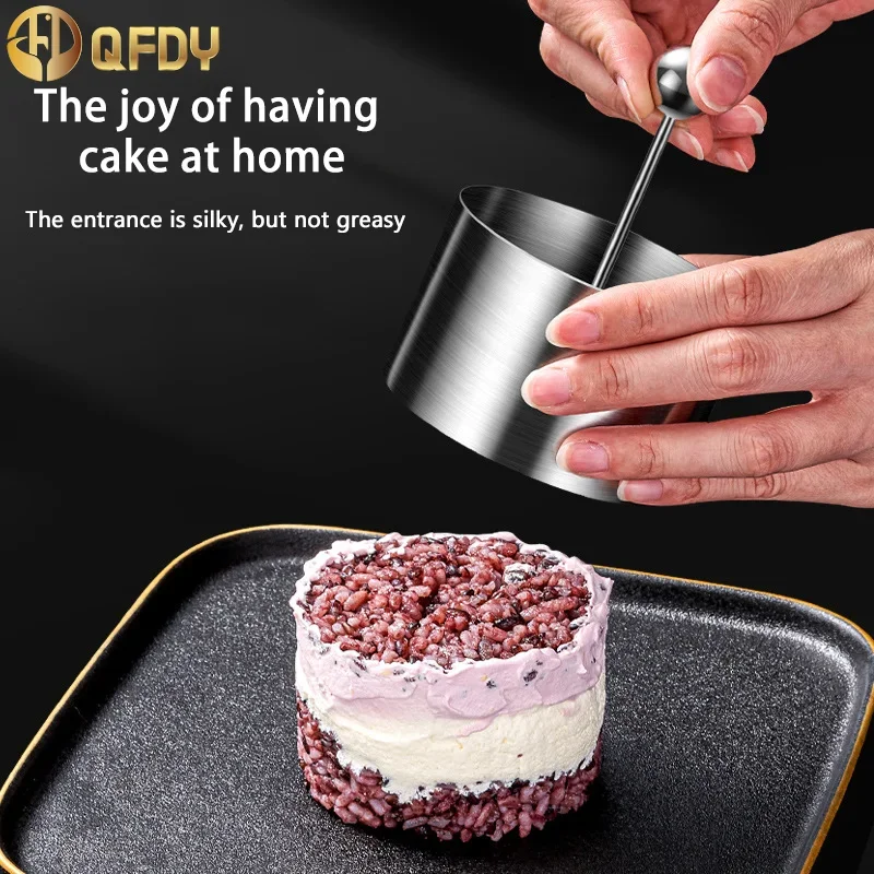 

Dessert,Purple rice,cheese brick mould, taro cake mould, Rice and vegetable roll mould, stainless steel round cold dish mould