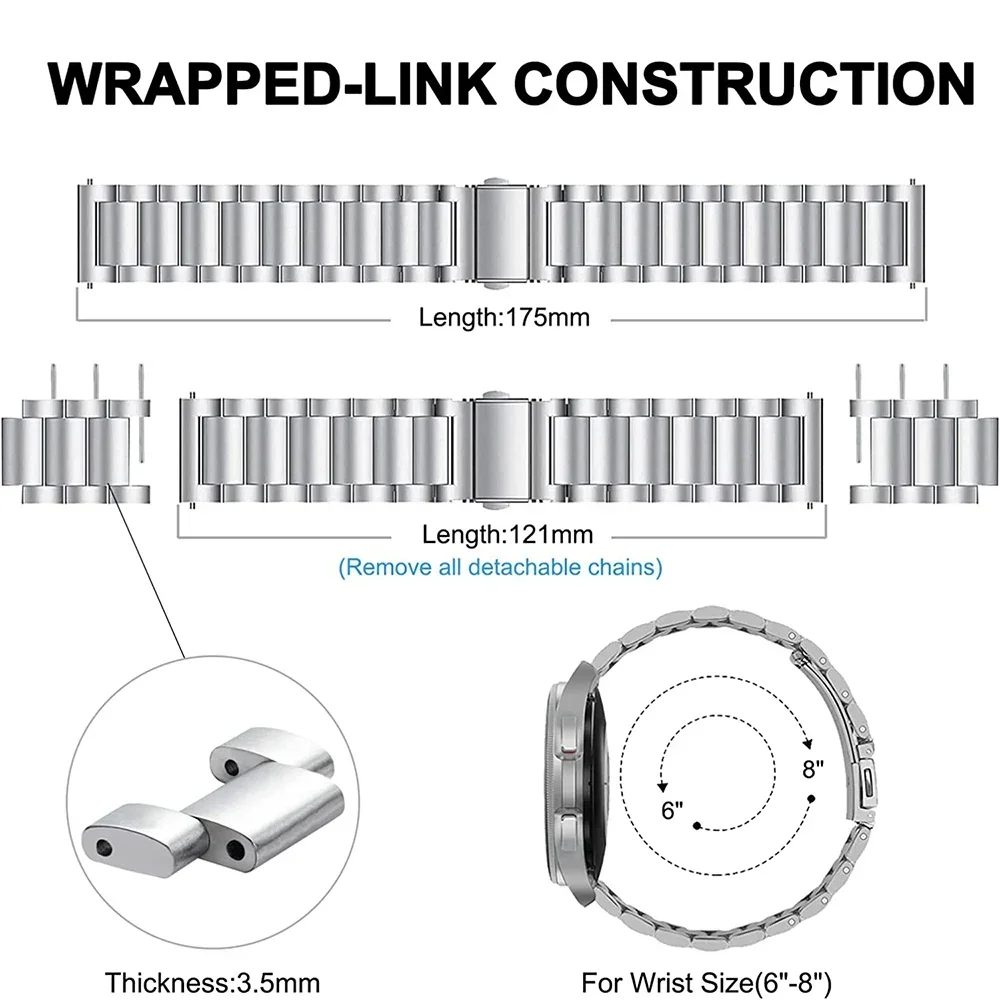 Correa de acero inoxidable para Samsung Galaxy Fit 3 R390, Correa de reloj de Metal para hombres y mujeres, Correa para pulsera Fit 3 SM-R390