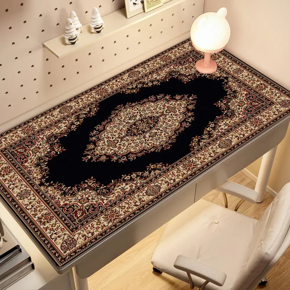 

Persian Carpet Mysterious Retro Mouse Pad Pc Gamer Mousepad Rubber Mouse Mat Gaming Speed Keyboard Pads Office Rubber Desk Mat