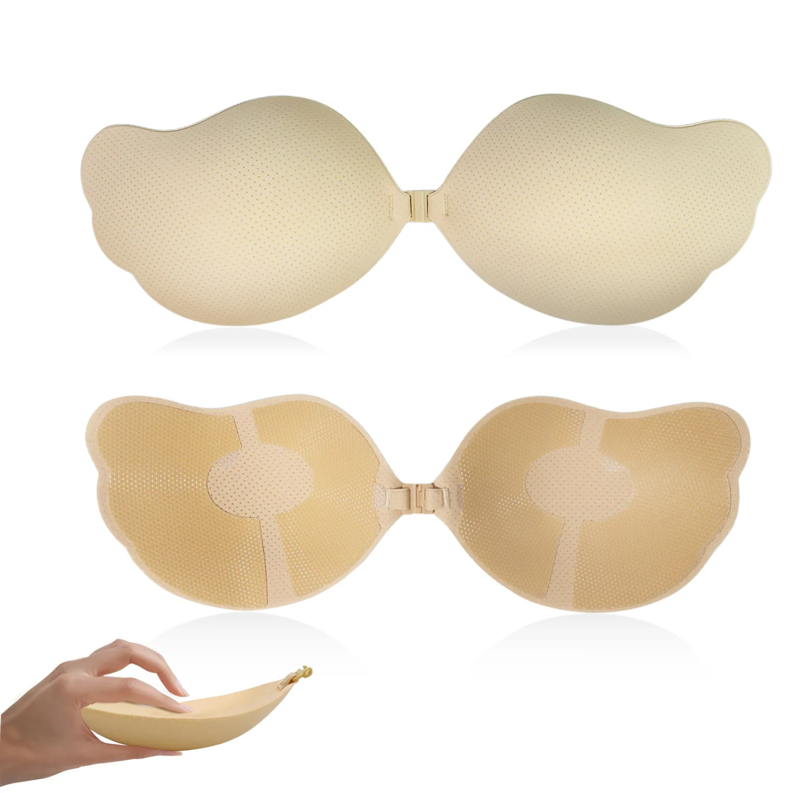 Nuevas almohadillas adhesivas para realzar el busto Wing Mango Cup, ultrafinas, transpirables, resistentes al sudor, invisibles, para uso diario de mujeres.