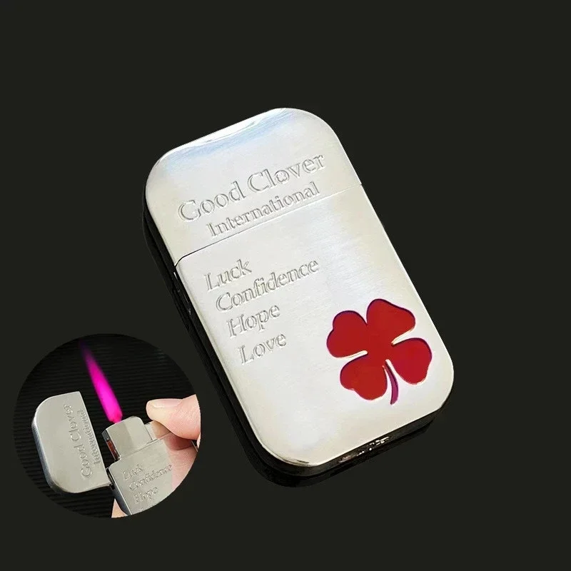 

Pink Lighter Creative Lighter Kawaii Windproof Red Flame Lighter Fast Delivery High Value Green Flame Cool Gift Gadgets