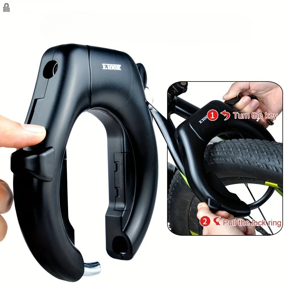 

Bicycle Lock for Large Wheel Passage Suitable for e-Bikes Scooters Bicycles Heavy Duty Road Mountain Bike Lock Anti Theft